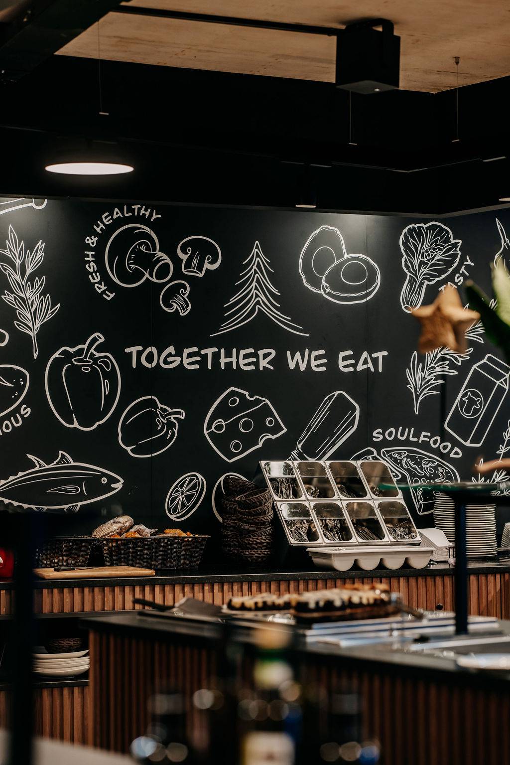 Staff restaurant in the team campus