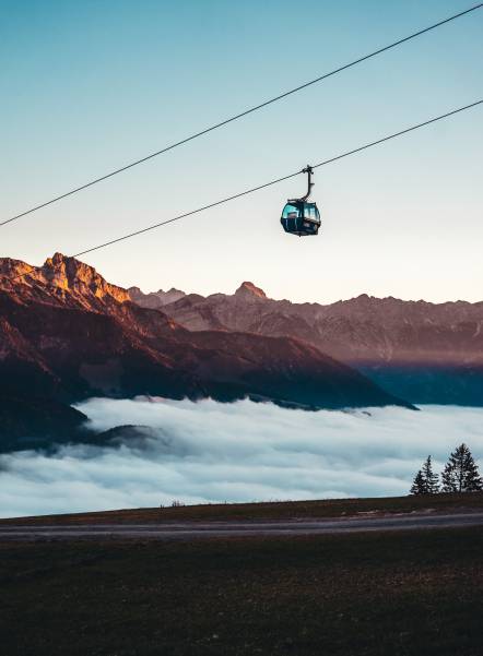 Bergbahn über Steinbergtrail