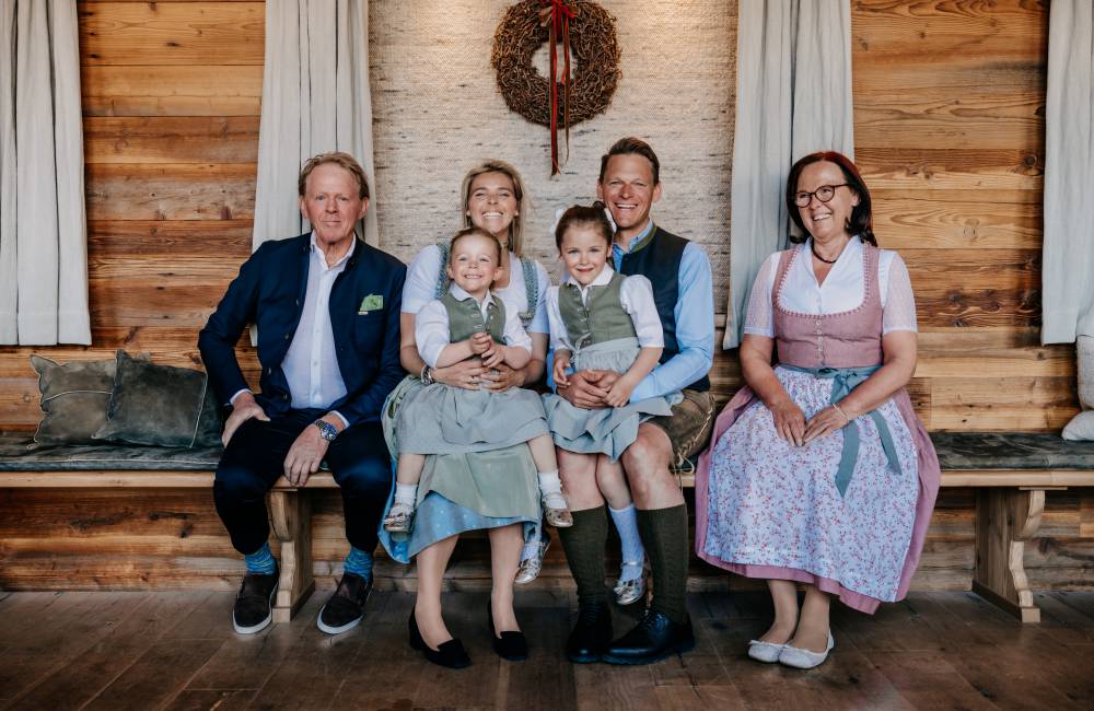 The host family at the Forsthofgut in Leogang